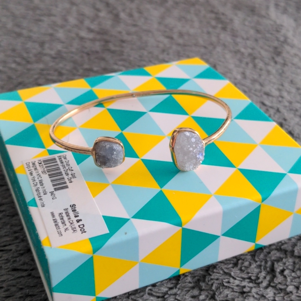 Druzy Cuff